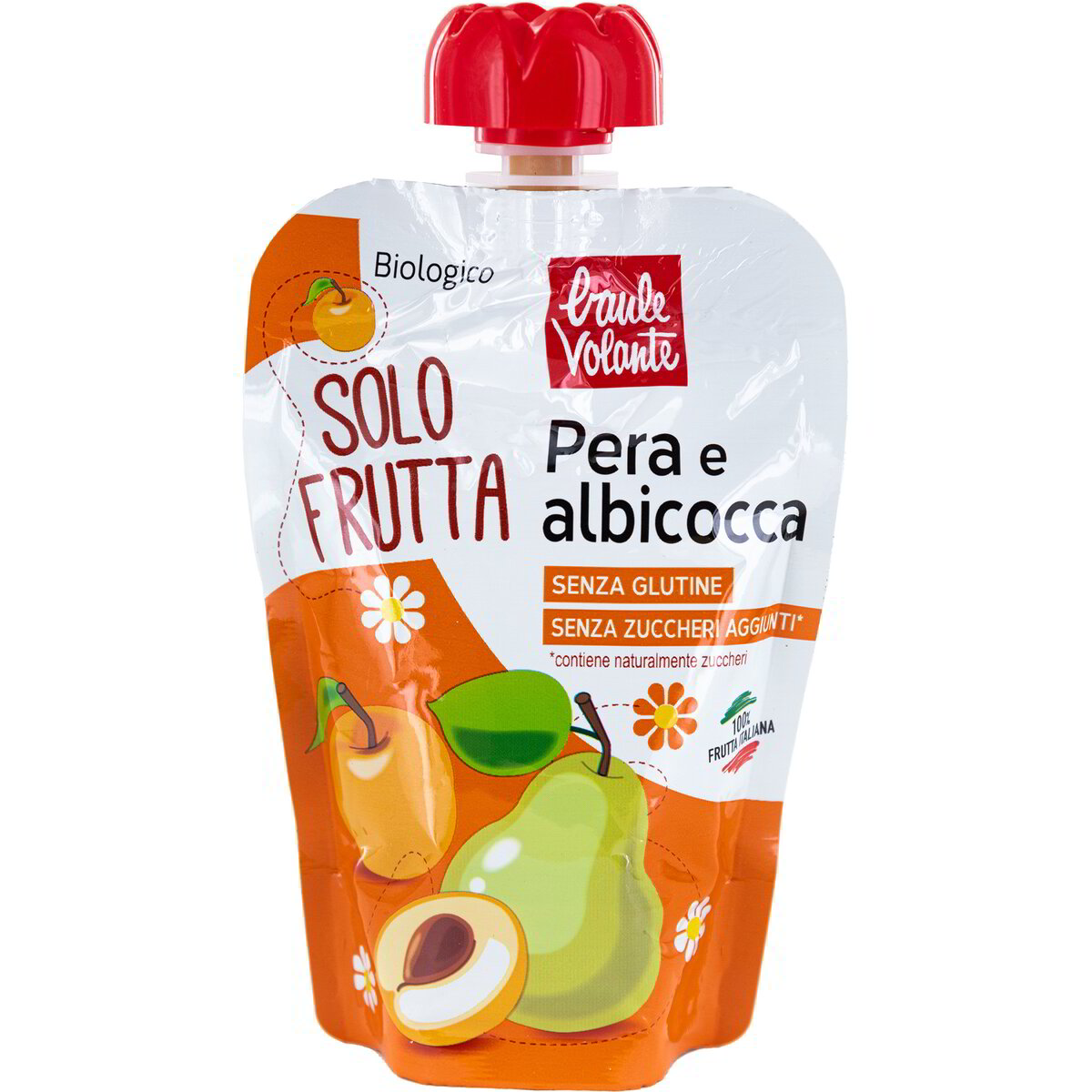 Solo Frutta in doypack pera e albicocca