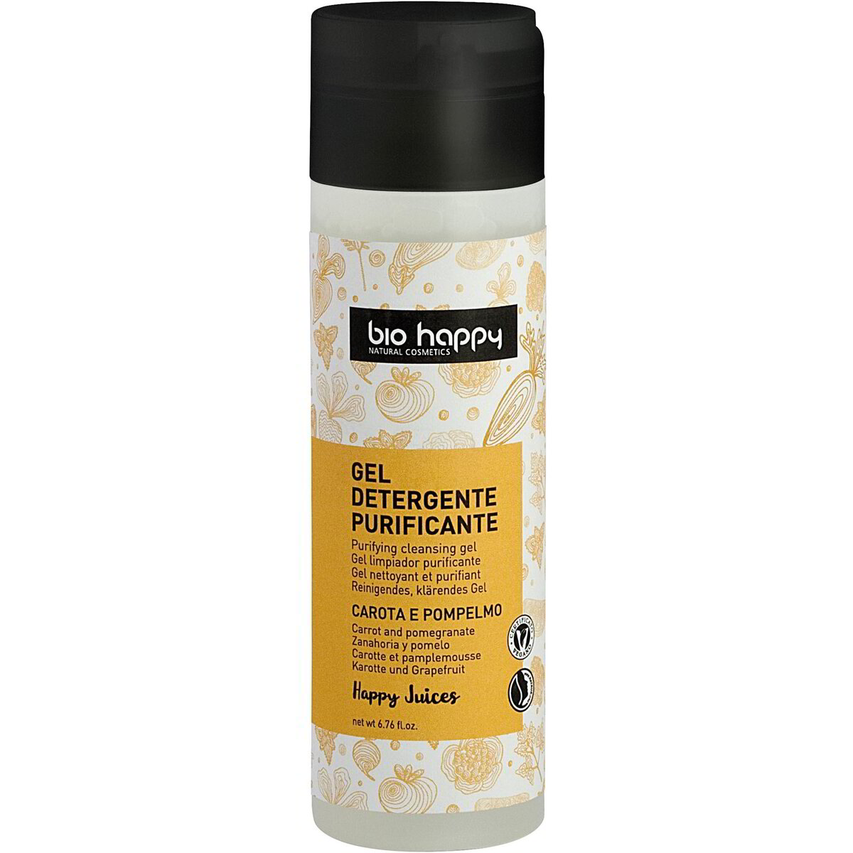 Gel viso detergente Happy Juices purificante alla carota