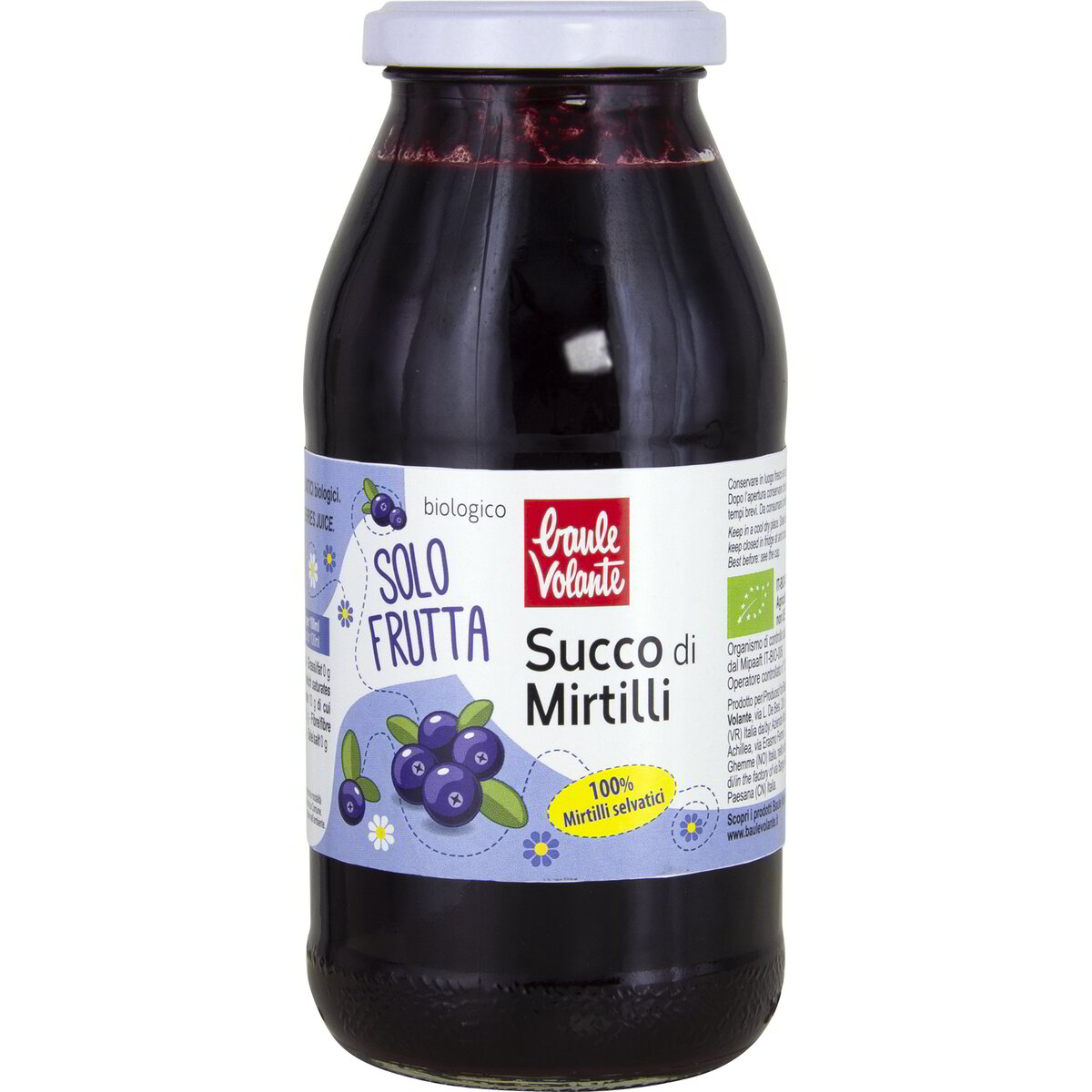 Succo puro di mirtilli selvatici