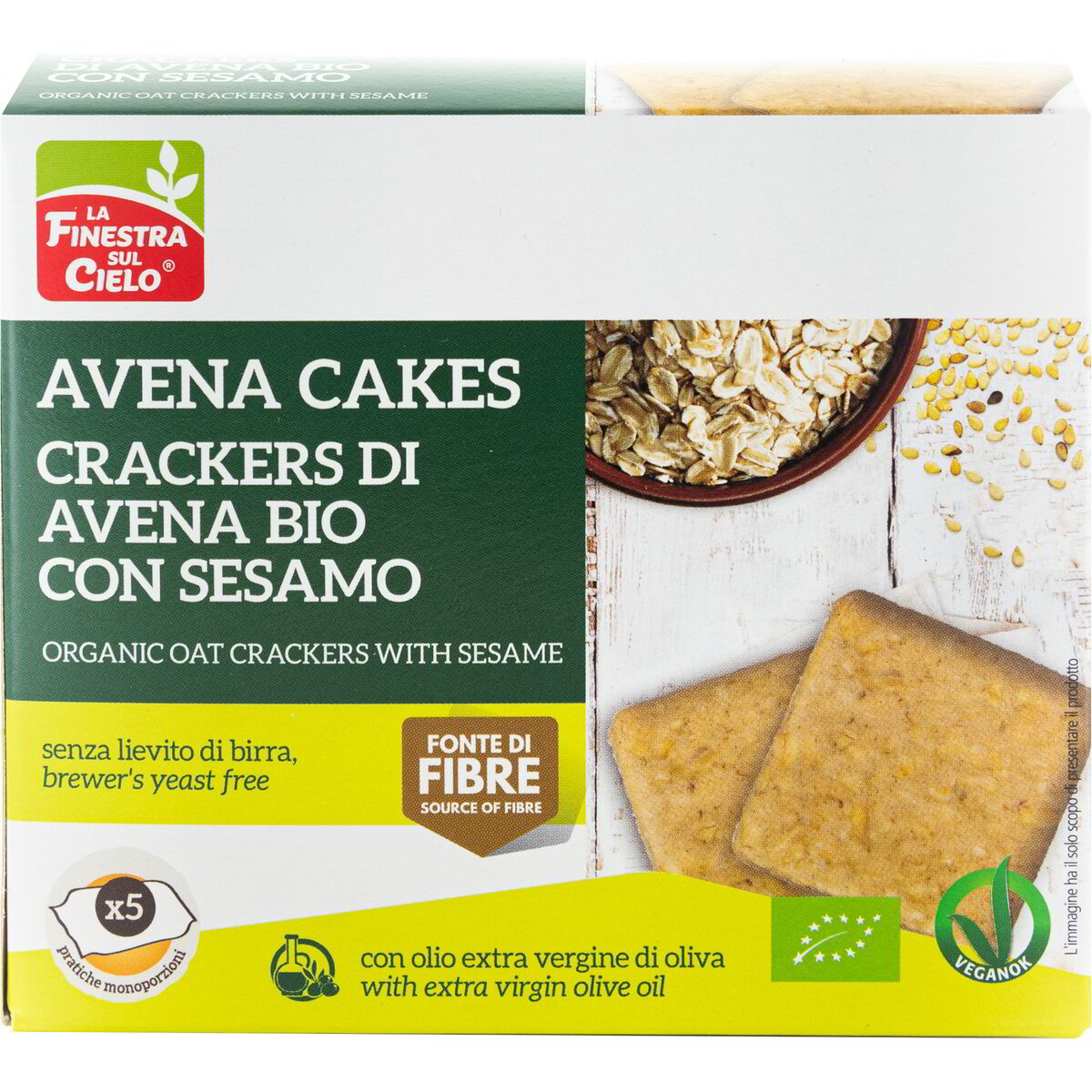 Crackers di avena AvenaCakes con sesamo