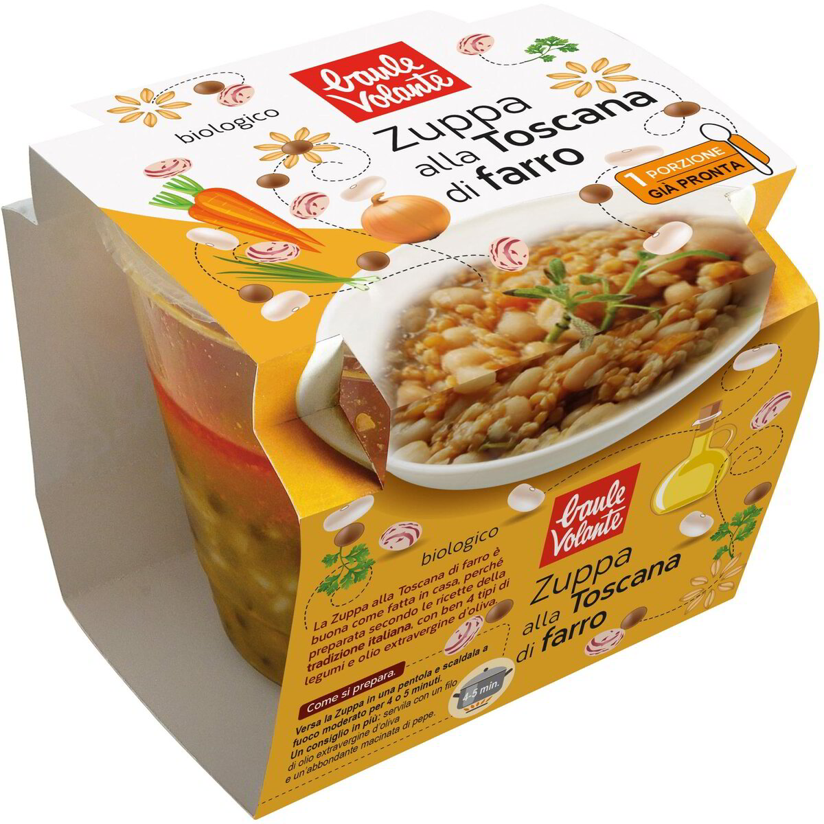 Zuppa alla toscana di farro e legumi