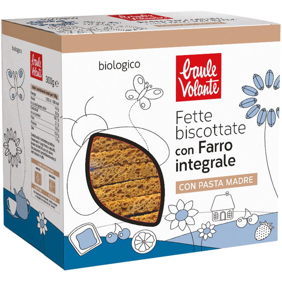 Fette biscottate di farro con pasta madre