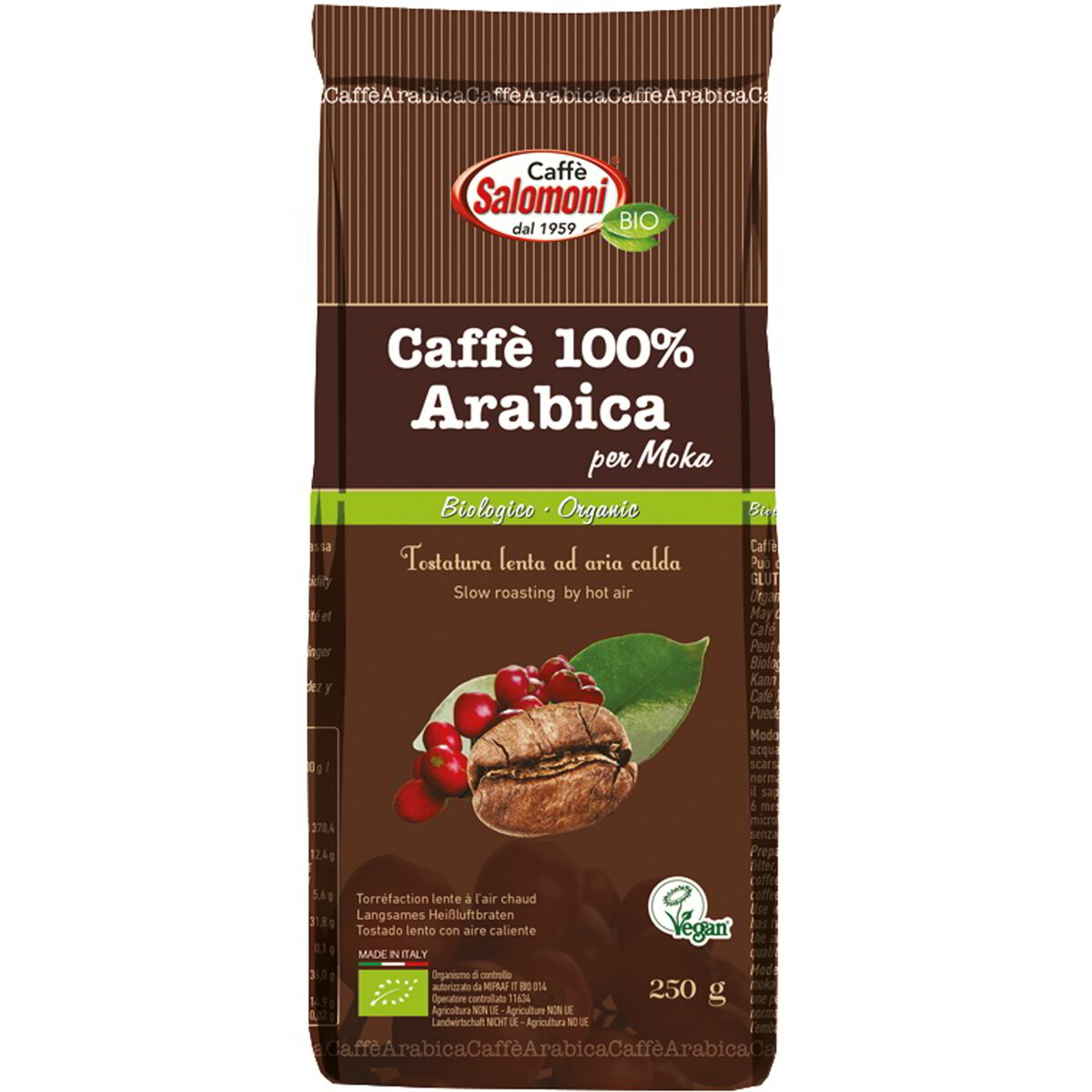 Caffè 100% Arabica per moka