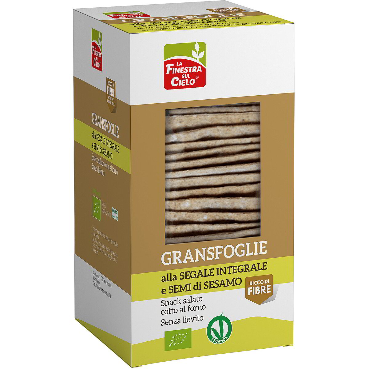 Gransfoglie alla segale integrale con semi di sesamo bio