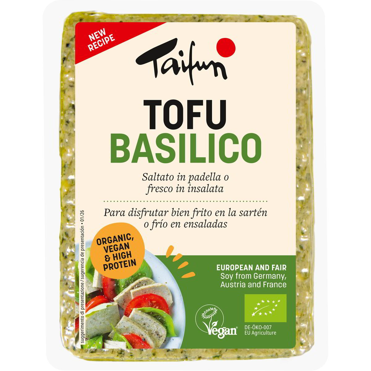 Tofu al basilico