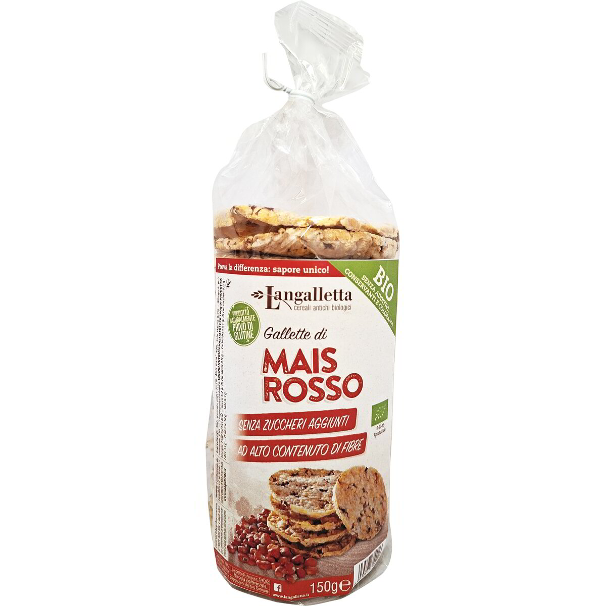 Gallette di mais integrale varietà Ottofile Rosso