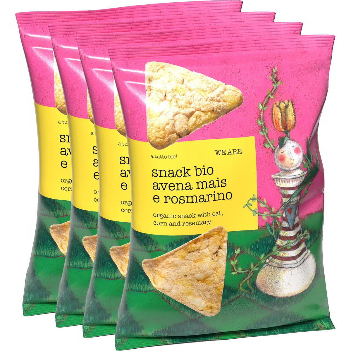 Snack avena, mais e rosmarino